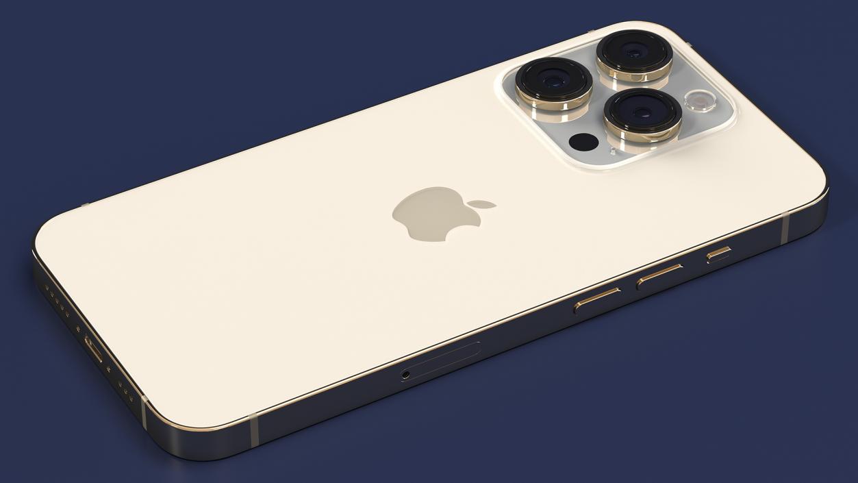 Apple iPhone 14 Pro Gold 3D model