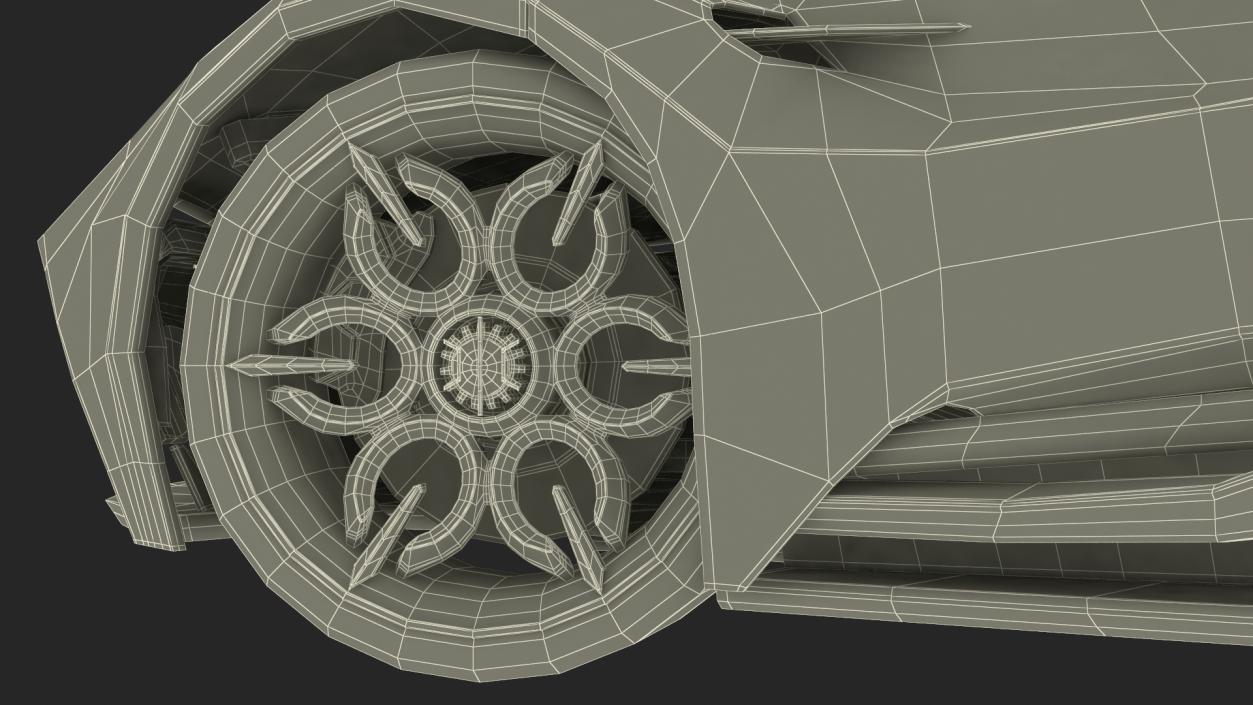 Hypercar Hyperion XP-1 Rigged 3D model