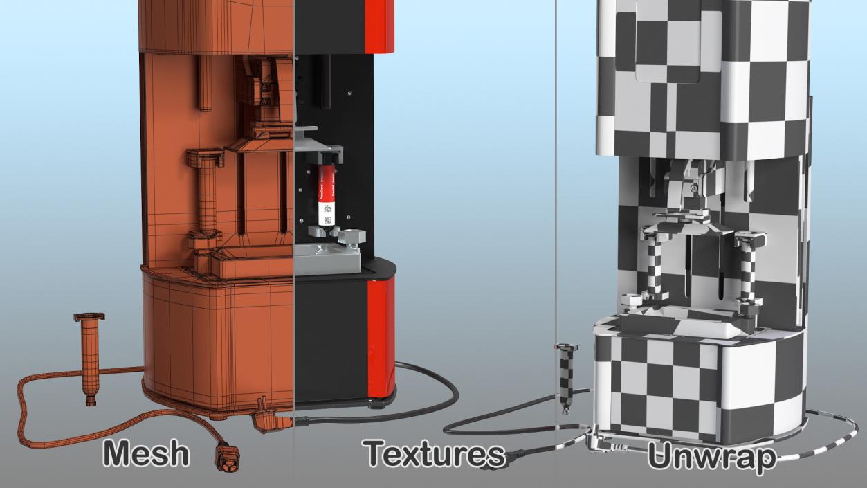 Dental 3d Printer Rigged 3D model