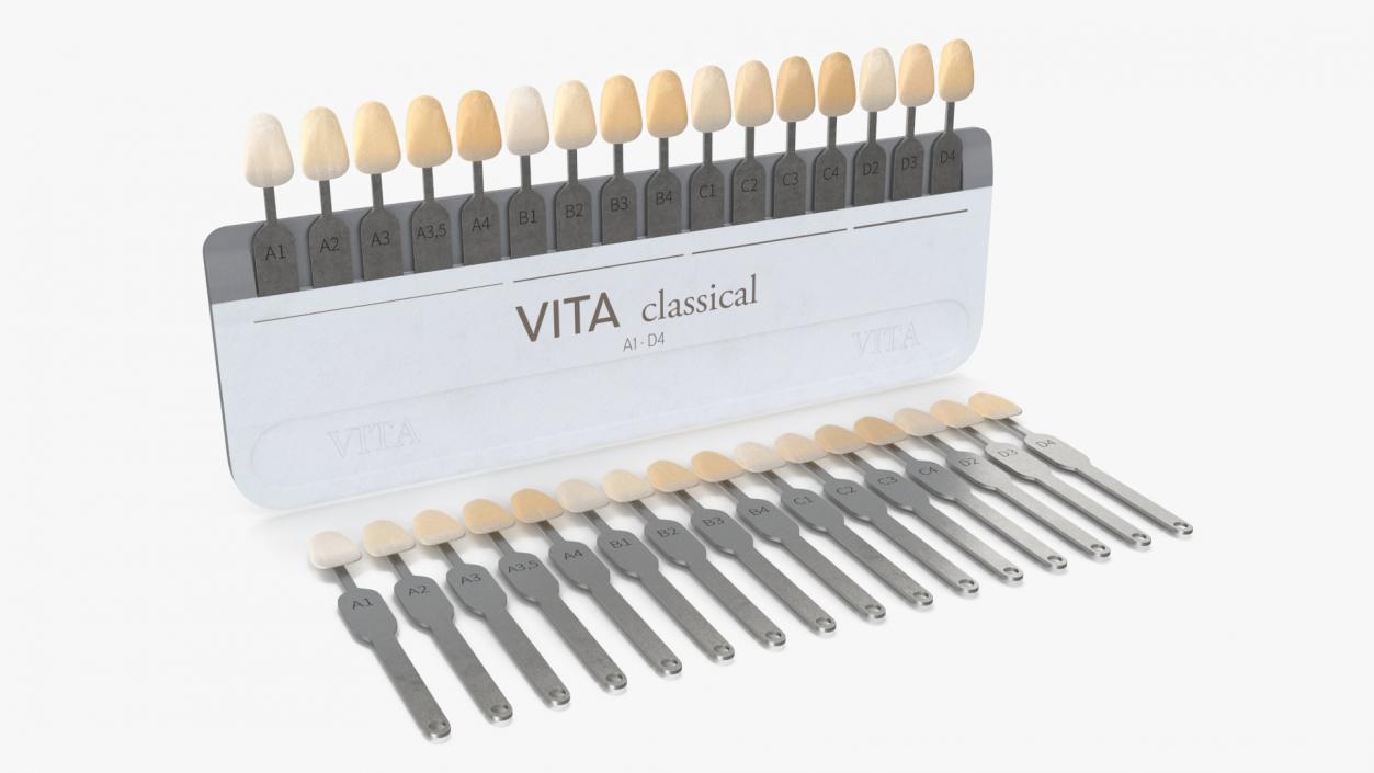 VITA Classical A1-D4 Shade Guide 3D