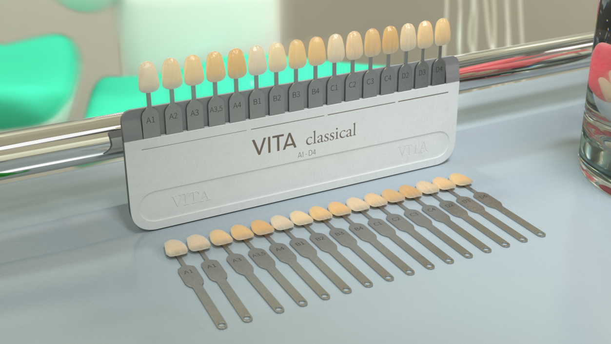 VITA Classical A1-D4 Shade Guide 3D