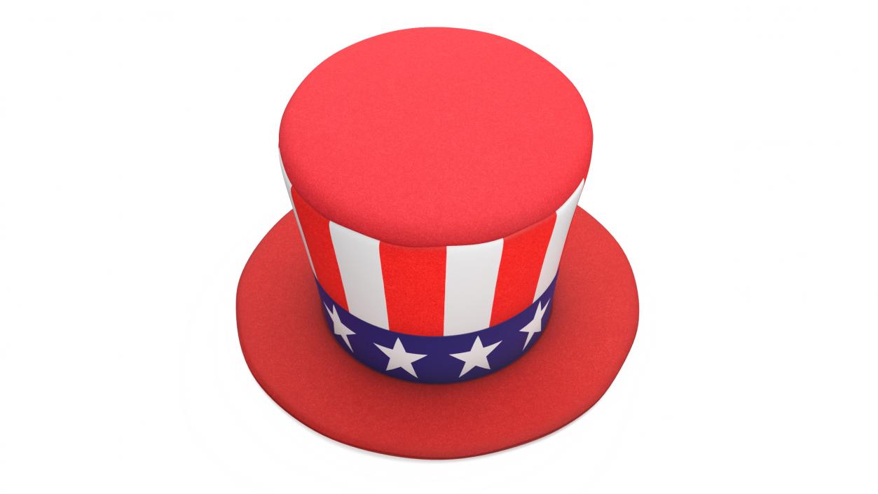 3D Patriotic American Top Hat