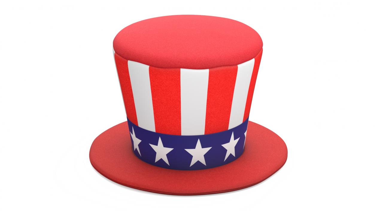 3D Patriotic American Top Hat