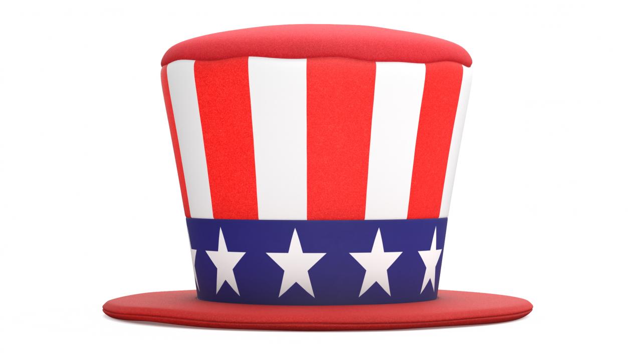 3D Patriotic American Top Hat