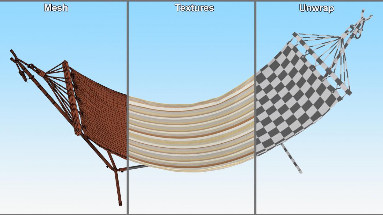 Hammock Stands 3D model