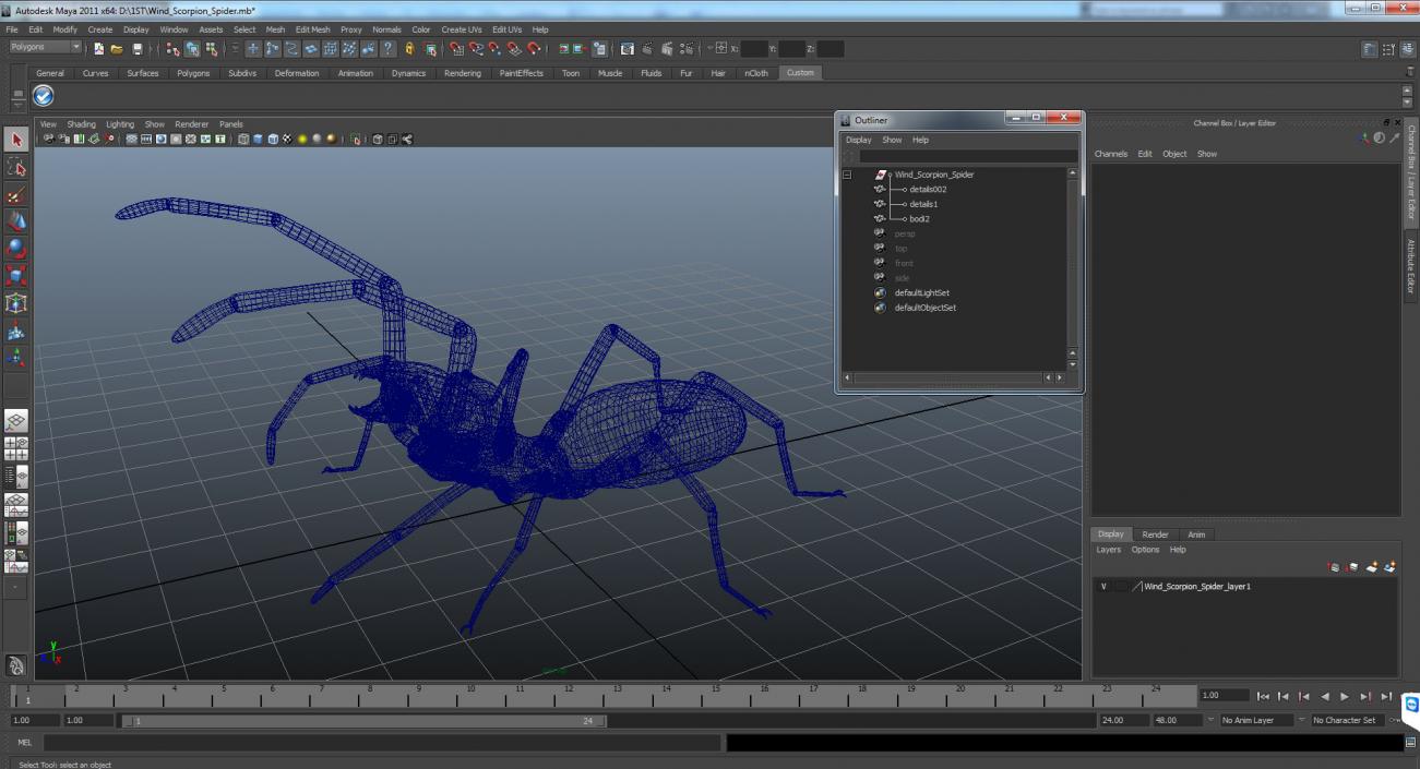 3D model Wind Scorpion Spider