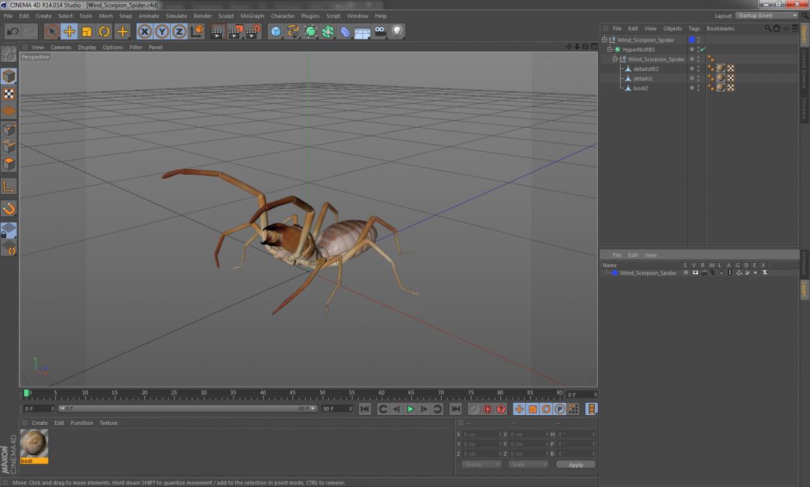 3D model Wind Scorpion Spider