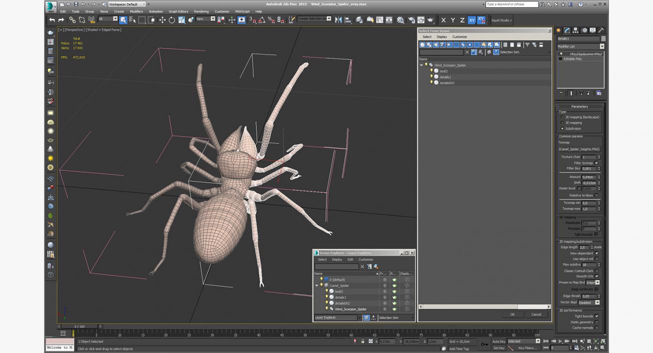 3D model Wind Scorpion Spider