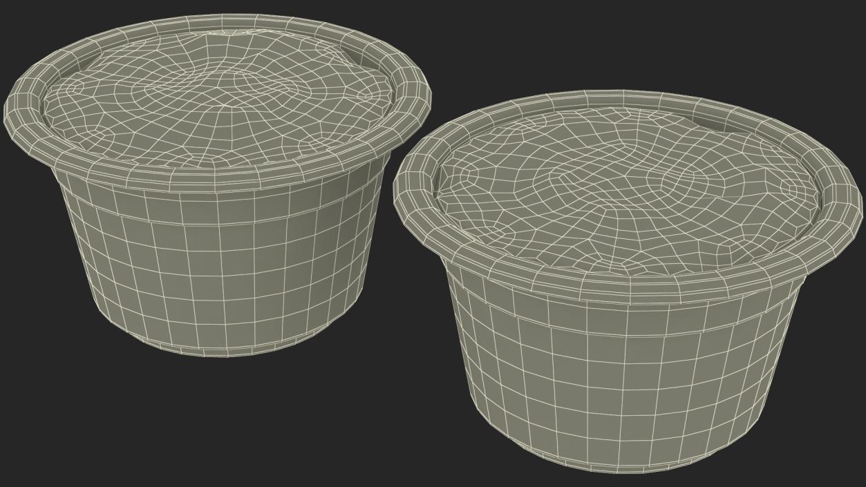 Plant Pot with Soil 3D model