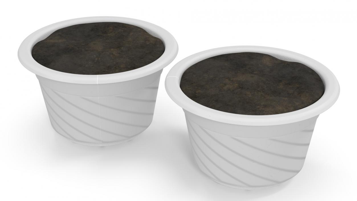 Plant Pot with Soil 3D model