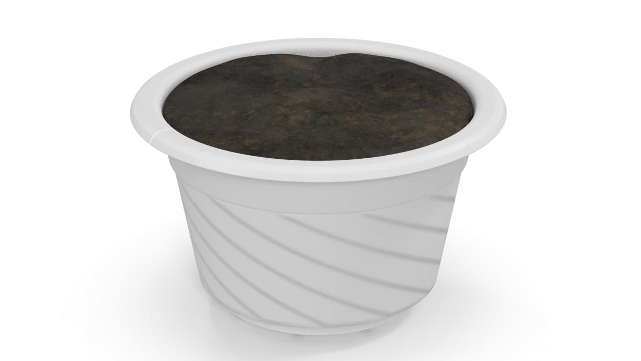 Plant Pot with Soil 3D model