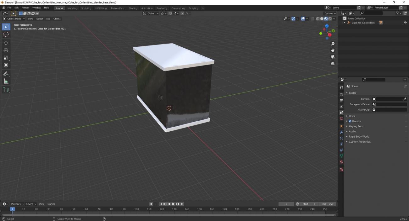 3D Cube for Collectibles