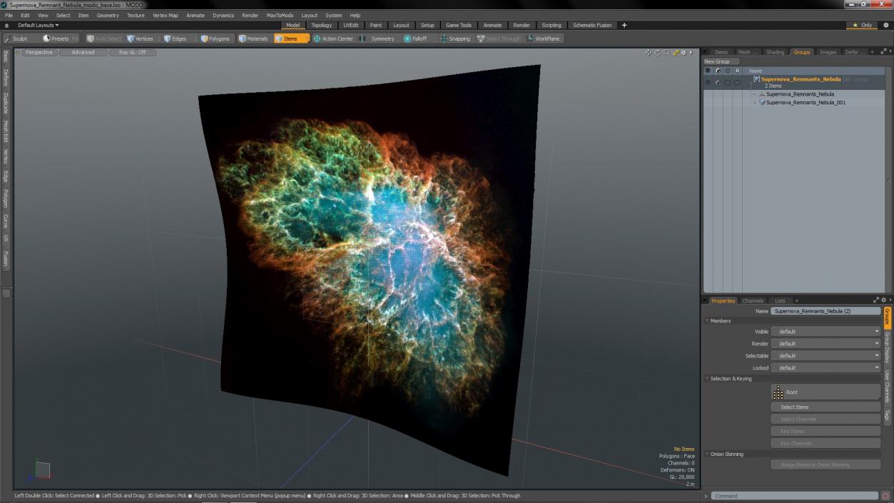 Supernova Remnant Nebula 3D model