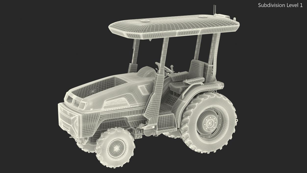 Monarch Autonomous Electric Tractor Rigged 3D