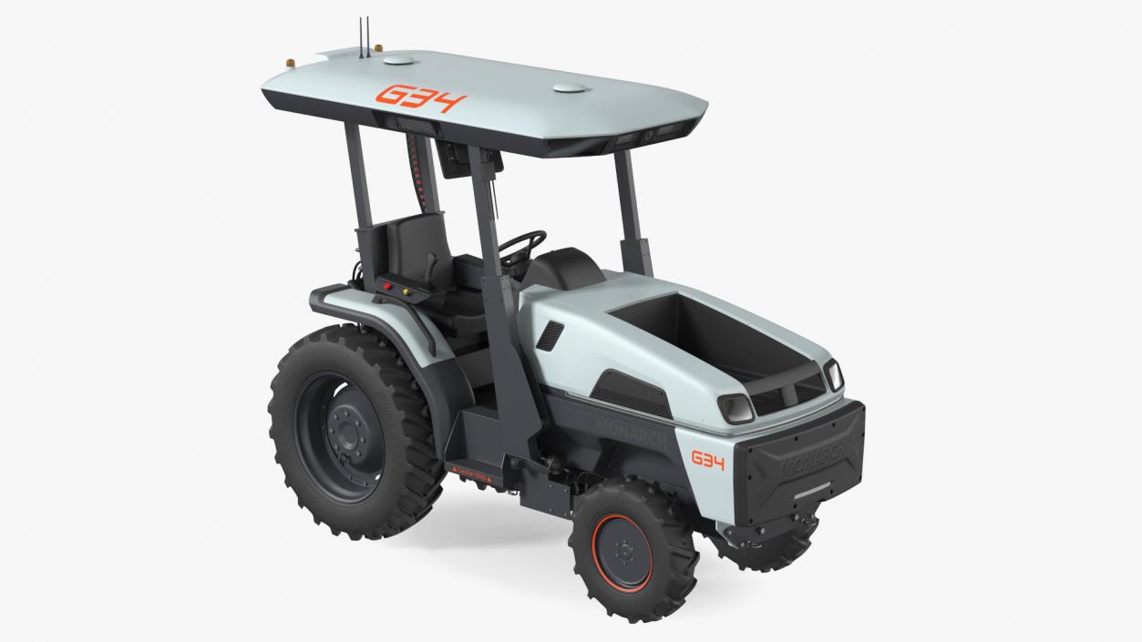 Monarch Autonomous Electric Tractor Rigged 3D