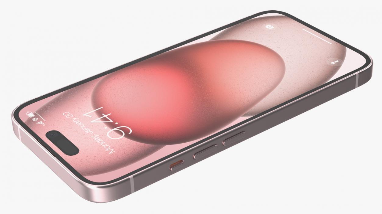 IPhone 15 Pink 3D model