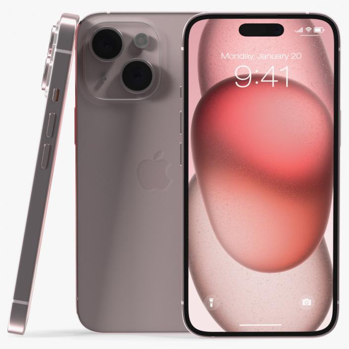 IPhone 15 Pink 3D model