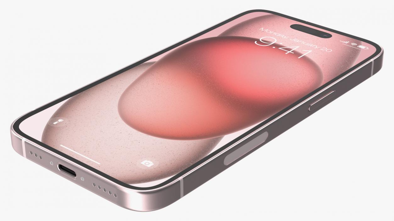 IPhone 15 Pink 3D model