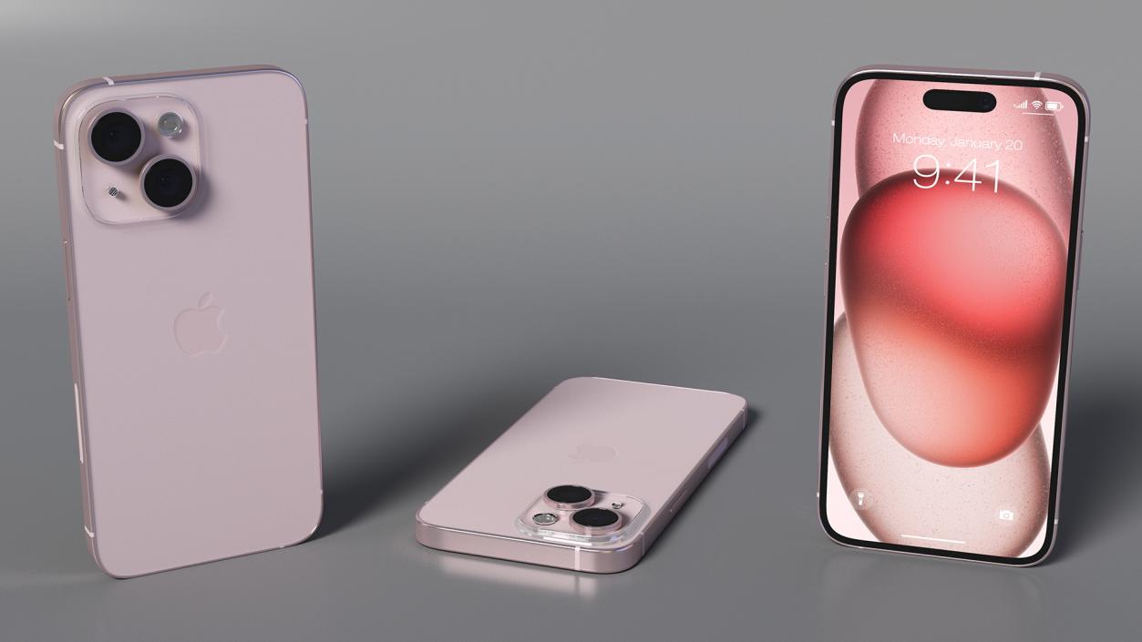 IPhone 15 Pink 3D model