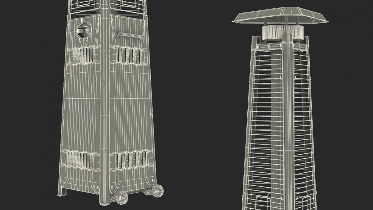 Pyramid Carillon Patio Heater 3D model