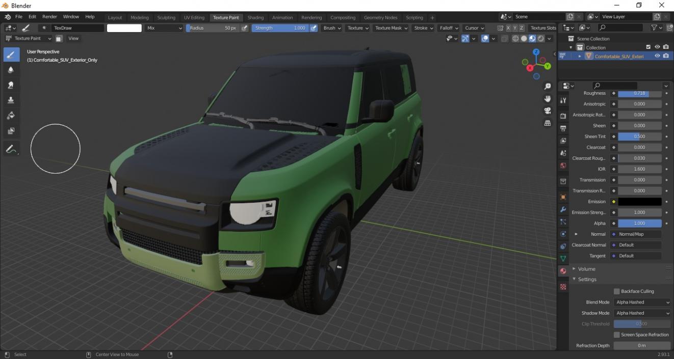 Comfortable SUV Exterior Only 3D model