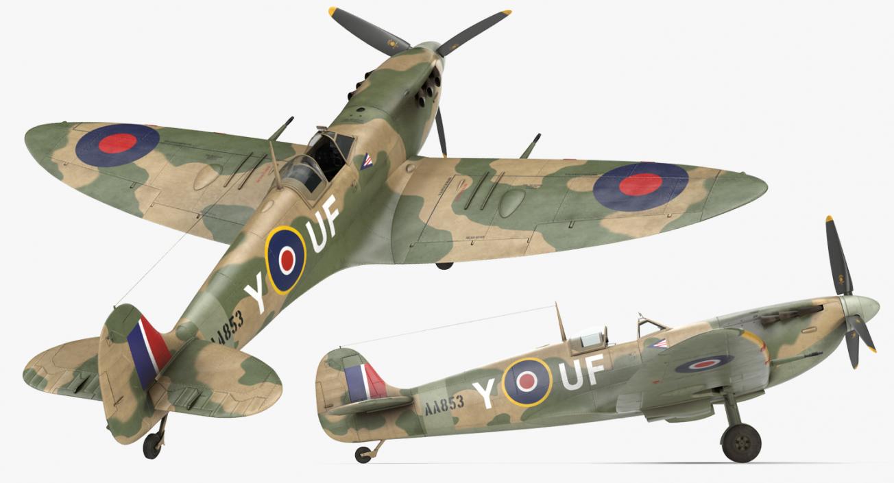 3D model Supermarine Spitfire