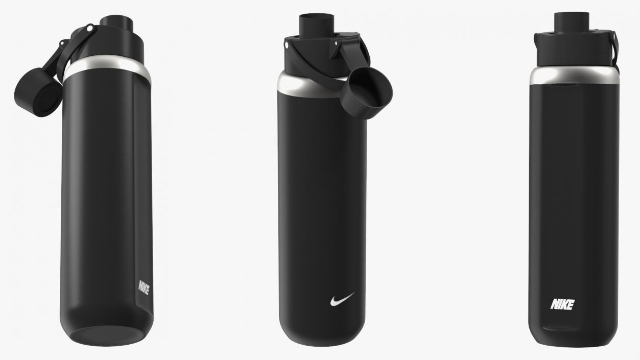 Sports Bottle Nike Black Open 3D model