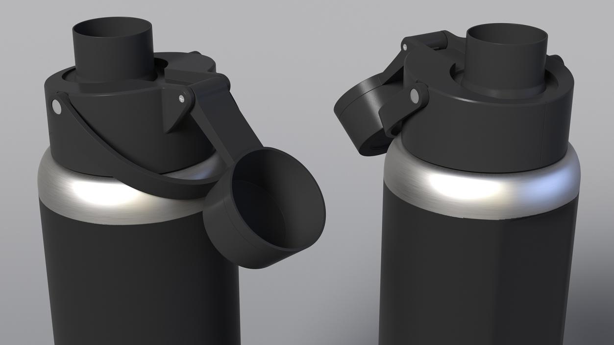 Sports Bottle Nike Black Open 3D model