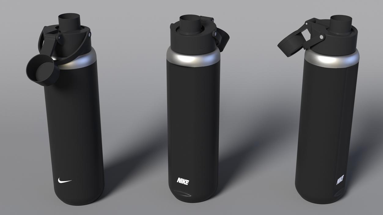 Sports Bottle Nike Black Open 3D model