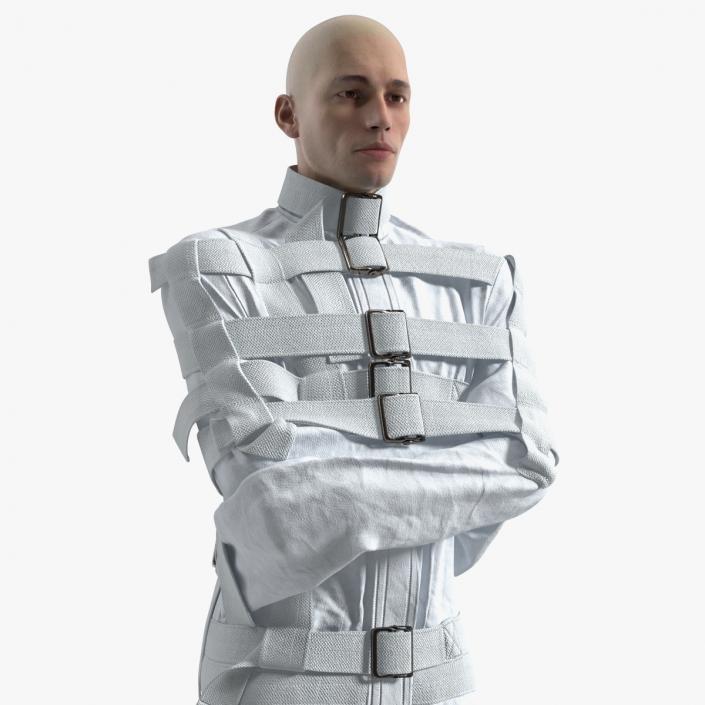 Male Figure in Straitjacket 3D