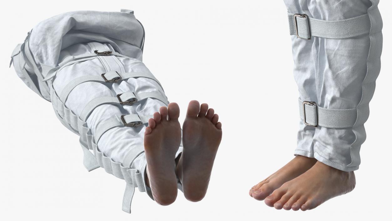 Male Figure in Straitjacket 3D