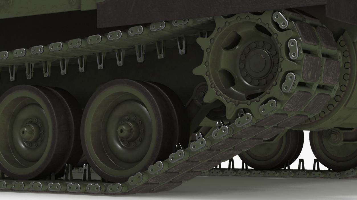 Howitzer Tank with Anti Tank Obstacles Collection 3D model