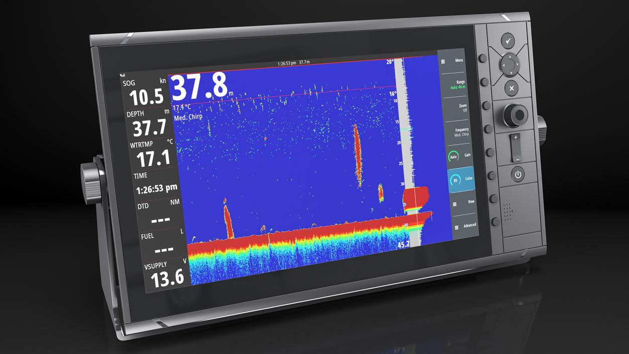 3D Marine Fish Finder with Color LCD Display