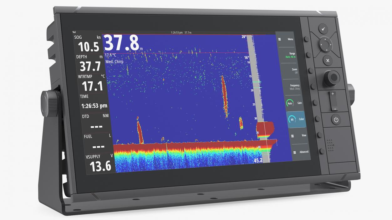 3D Marine Fish Finder with Color LCD Display