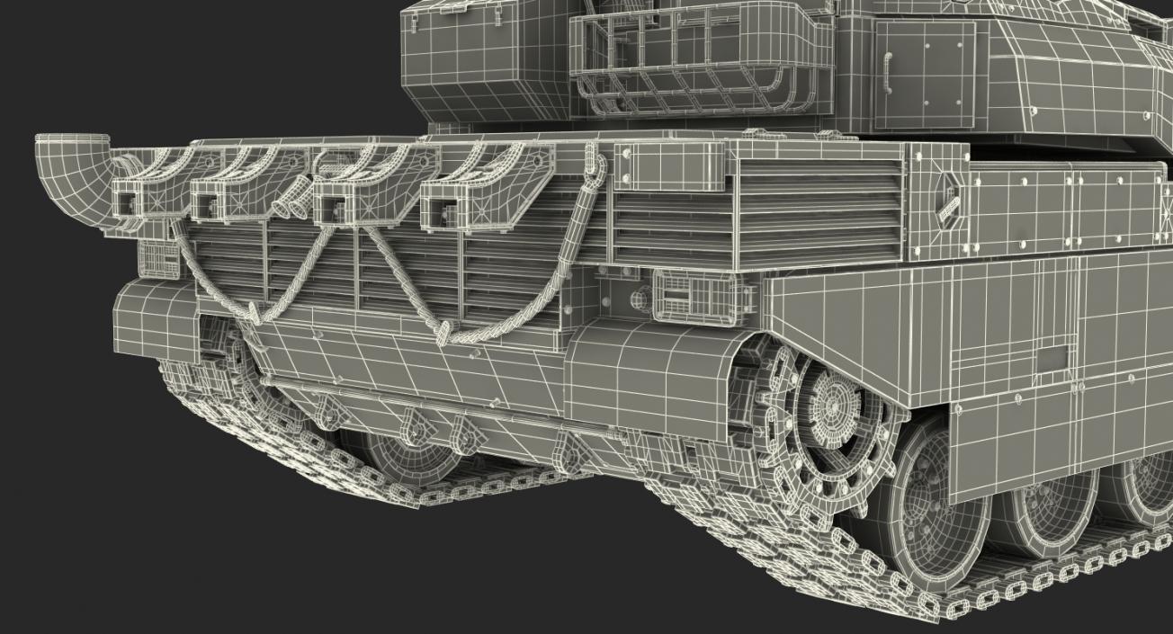 3D French Army Tank AMX 56 Leclerc