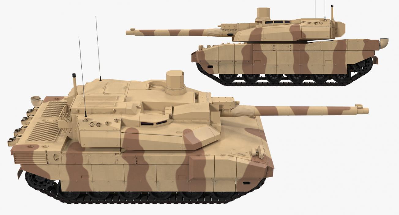 3D French Army Tank AMX 56 Leclerc