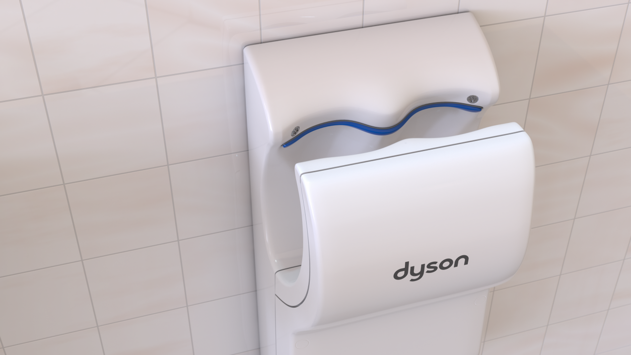 Dyson Airblade dB Hand Dryer White 3D model