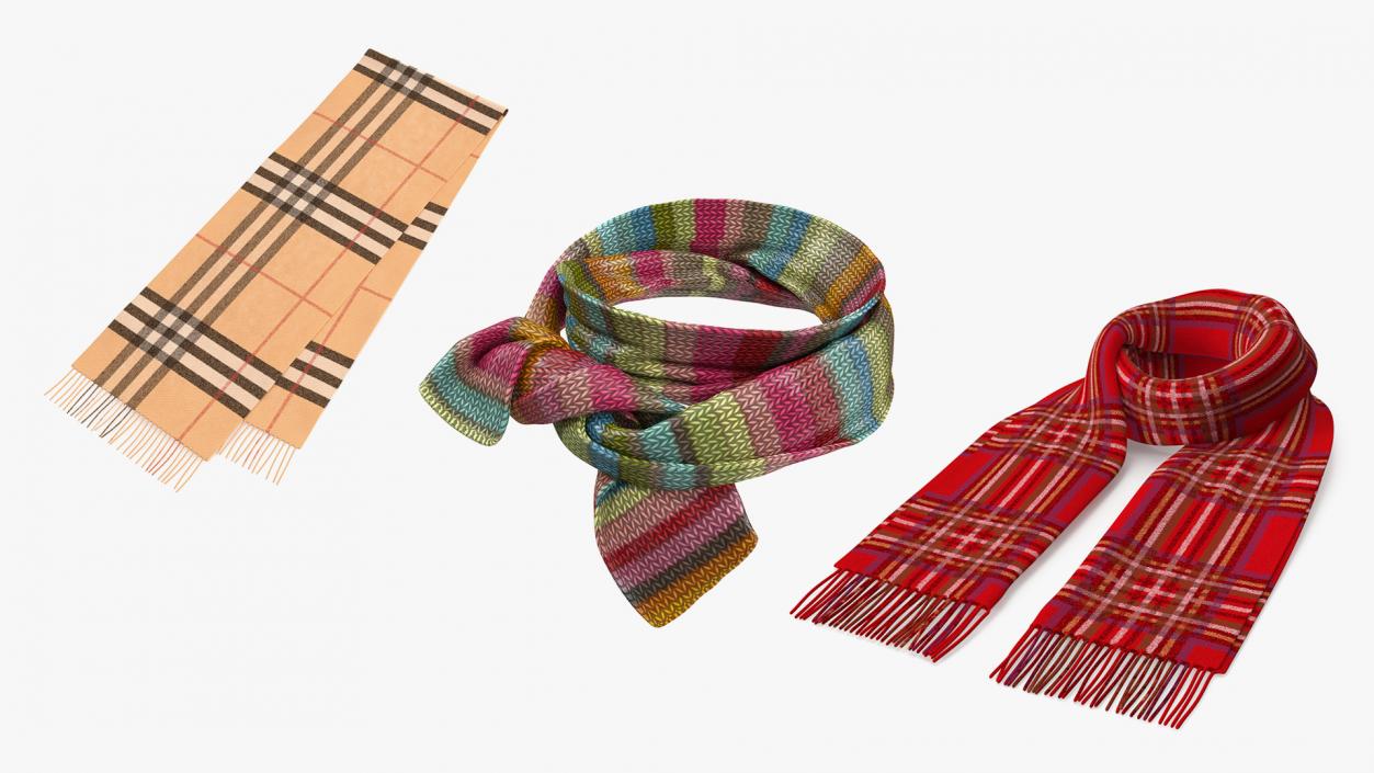 Scarfs Collection 3D