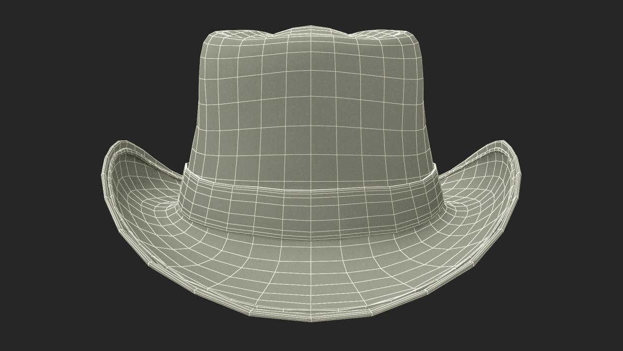 Straw Cowboy Western Hat 3D model