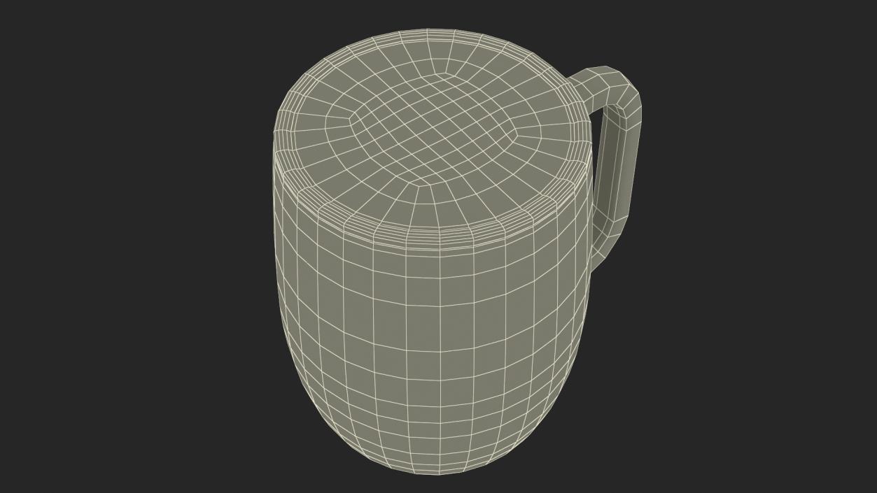 Double Wall Glass Latte Mug 3D