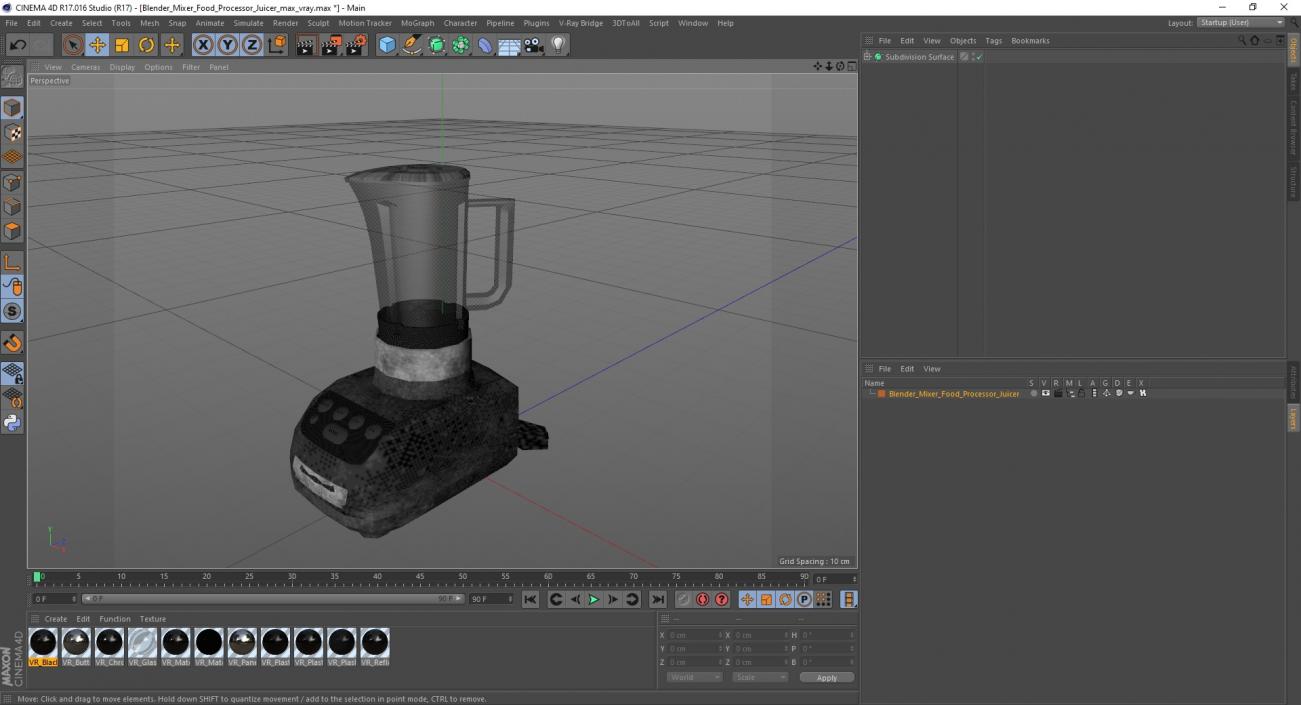 3D model Blender Mixer Food Processor Juicer