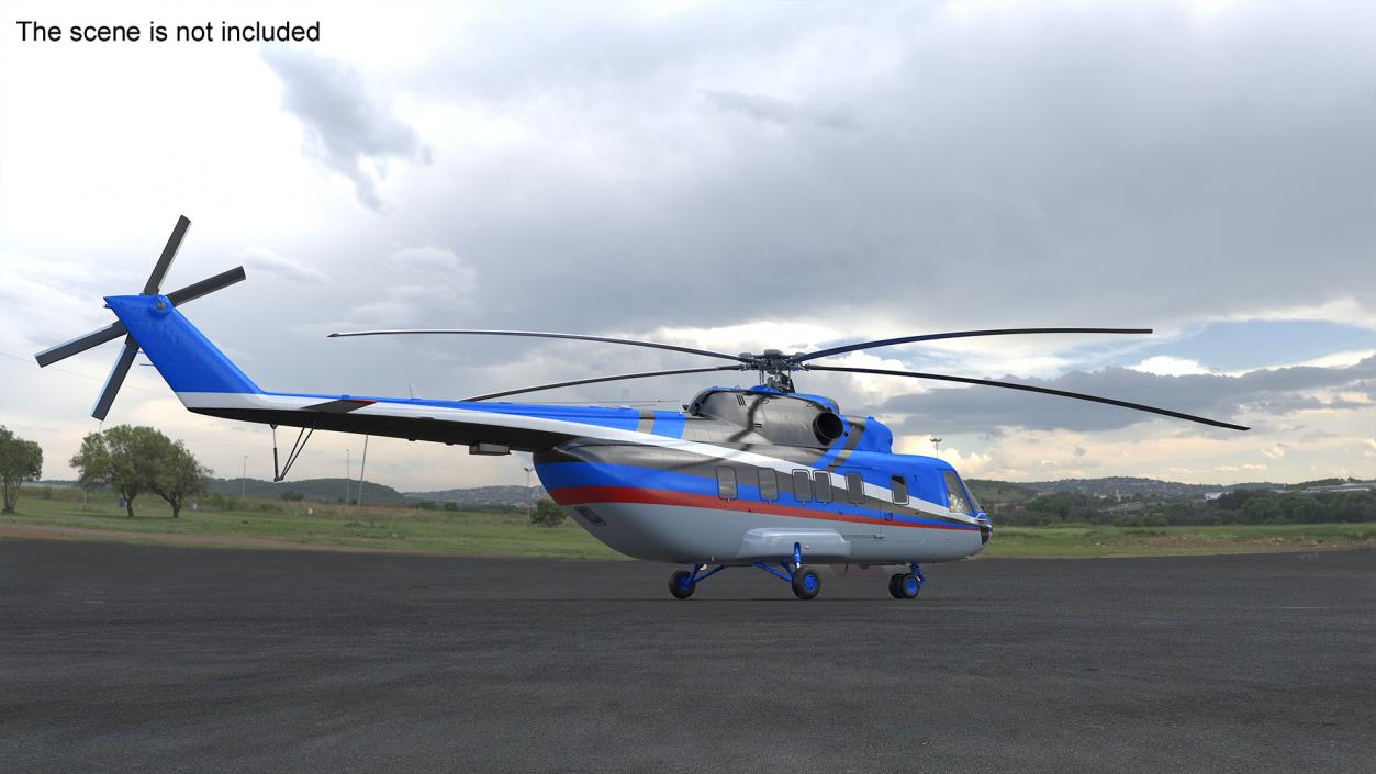 Interethnic Helicopter MI-171 A3 Blue 3D