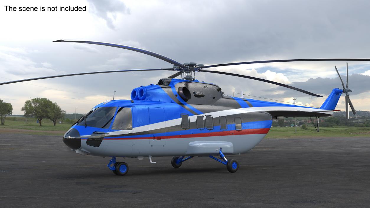 Interethnic Helicopter MI-171 A3 Blue 3D