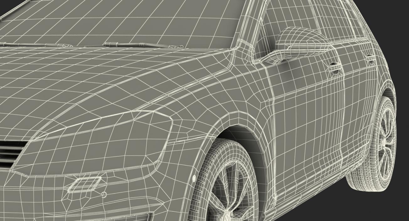 Volkswagen Golf 2017 Rigged 3D