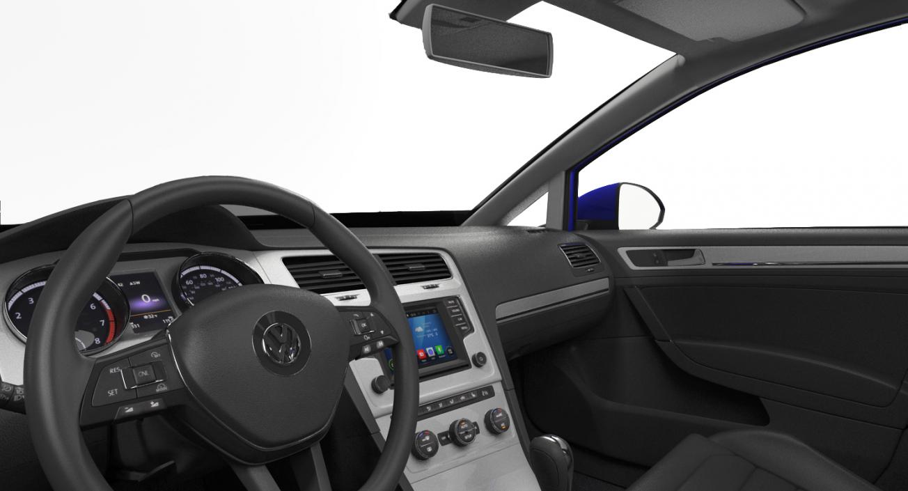 Volkswagen Golf 2017 Rigged 3D