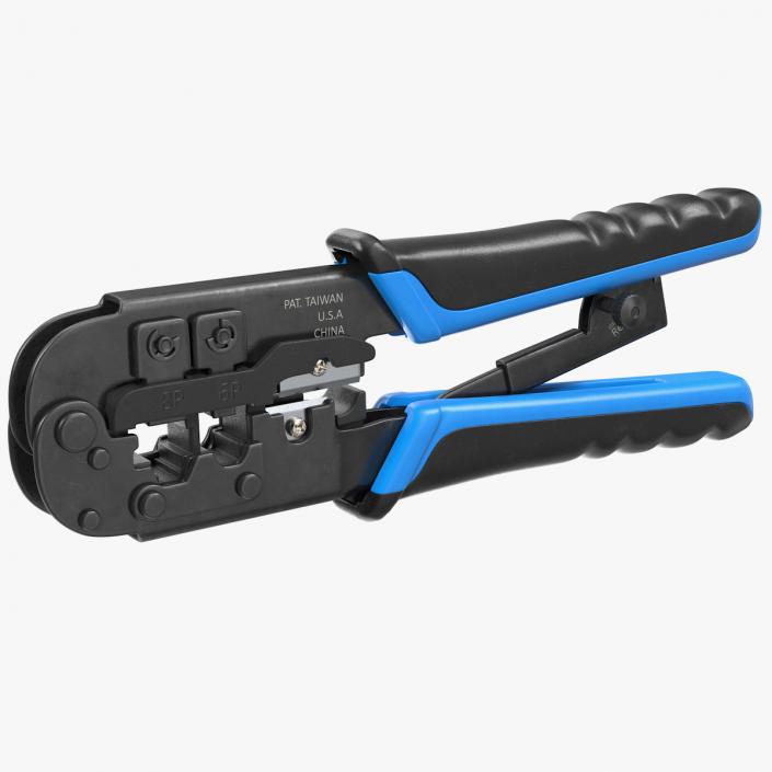 Multifunctional Network RJ45 Crimping Pliers 3D model