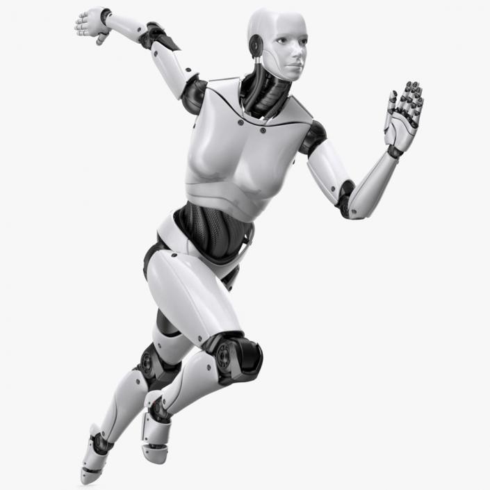 Cyborg Female Rigged for Maya 3D model