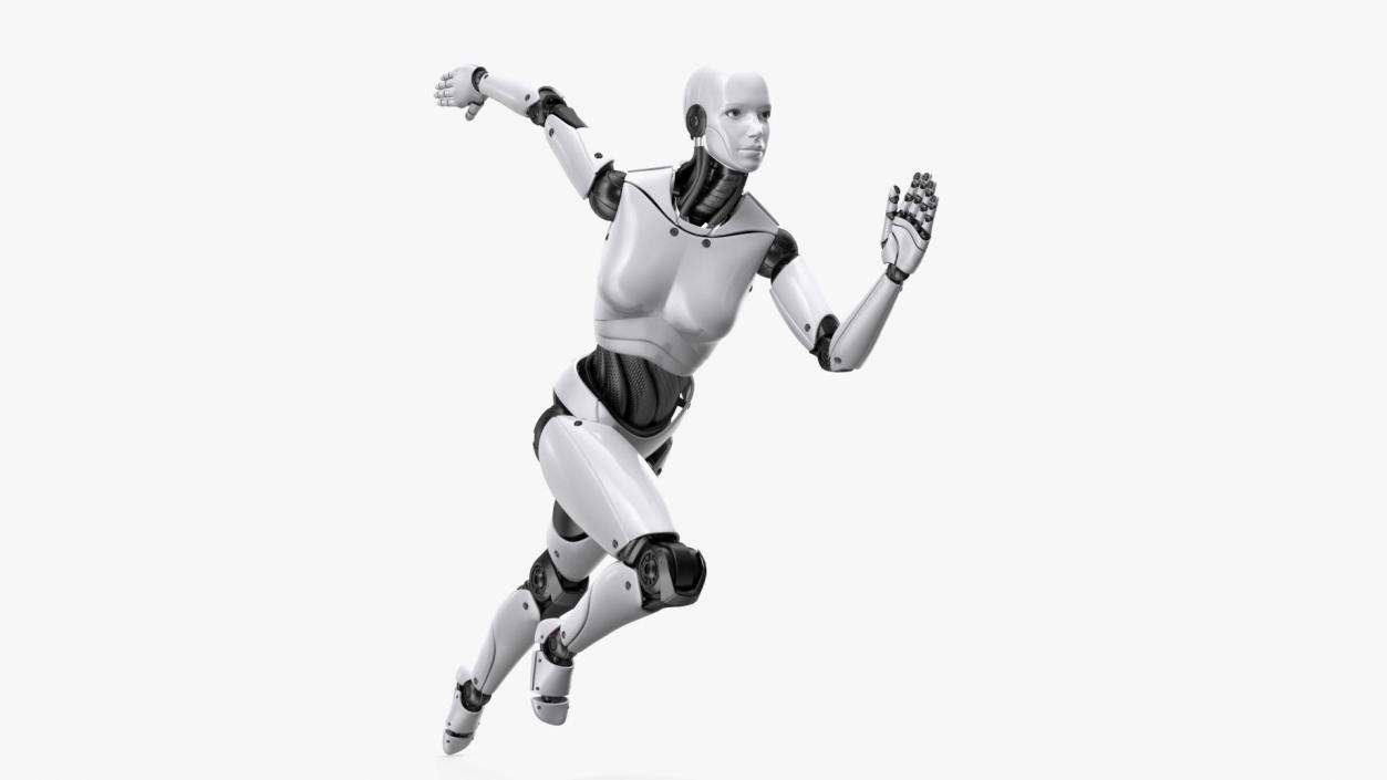 Cyborg Female Rigged for Maya 3D model