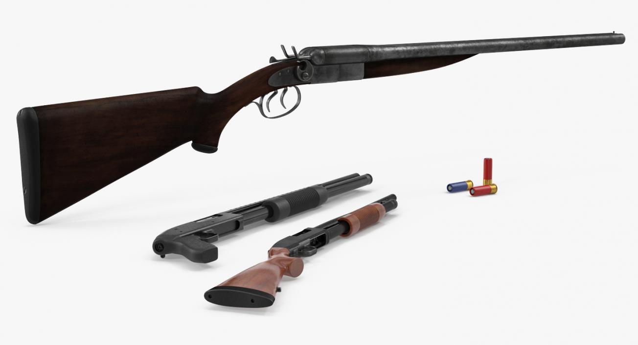 Shotguns Collection 3D model