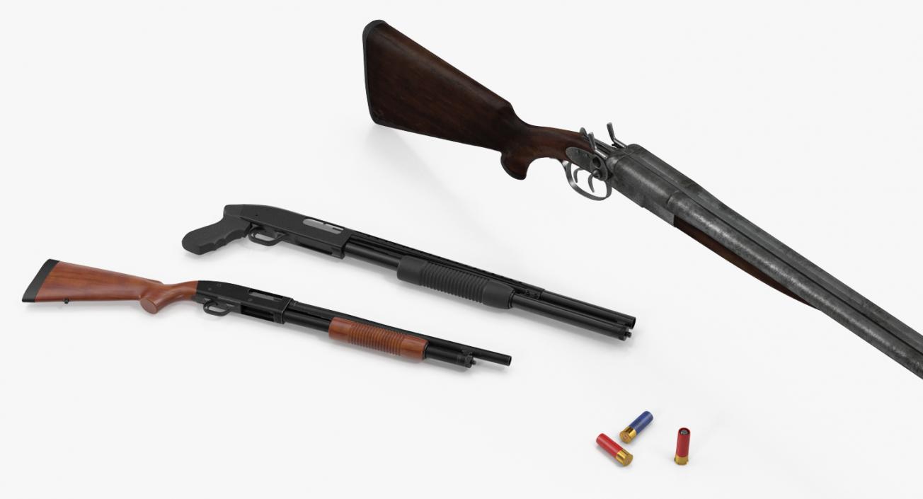 Shotguns Collection 3D model